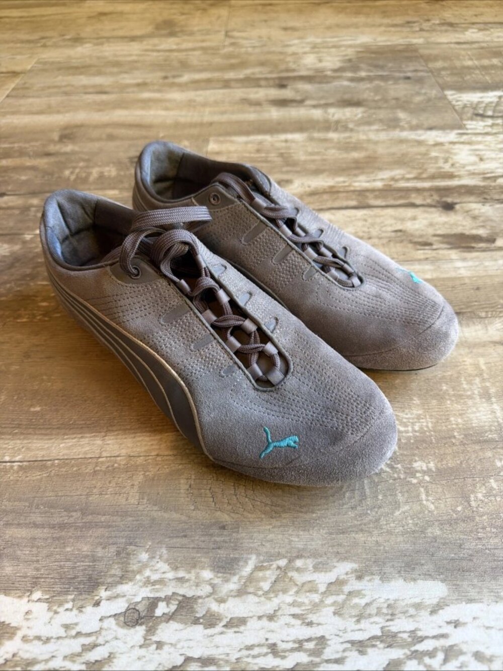 PUMA Future Cat Gray Suede Sneakers Women’s 10